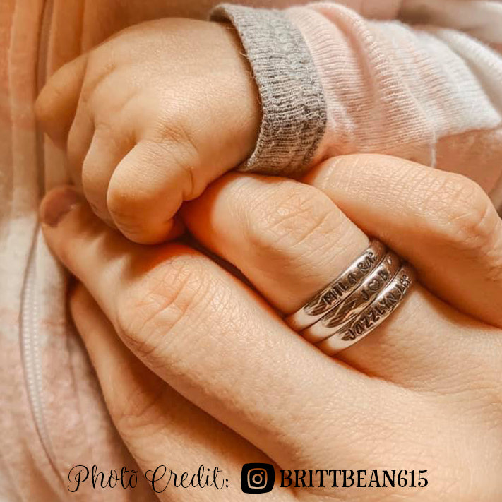 Monogrammed stackable rings online