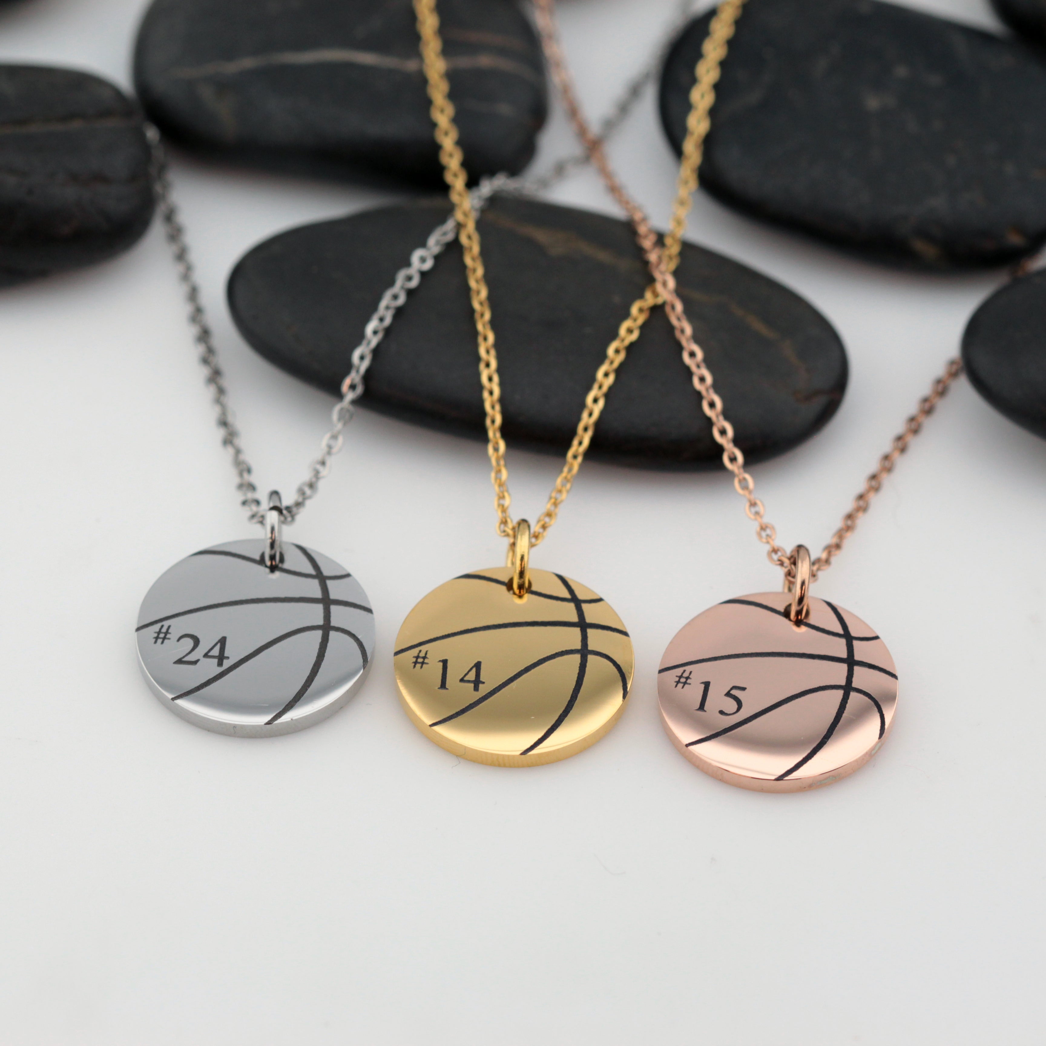Personalized hotsell basketball necklace