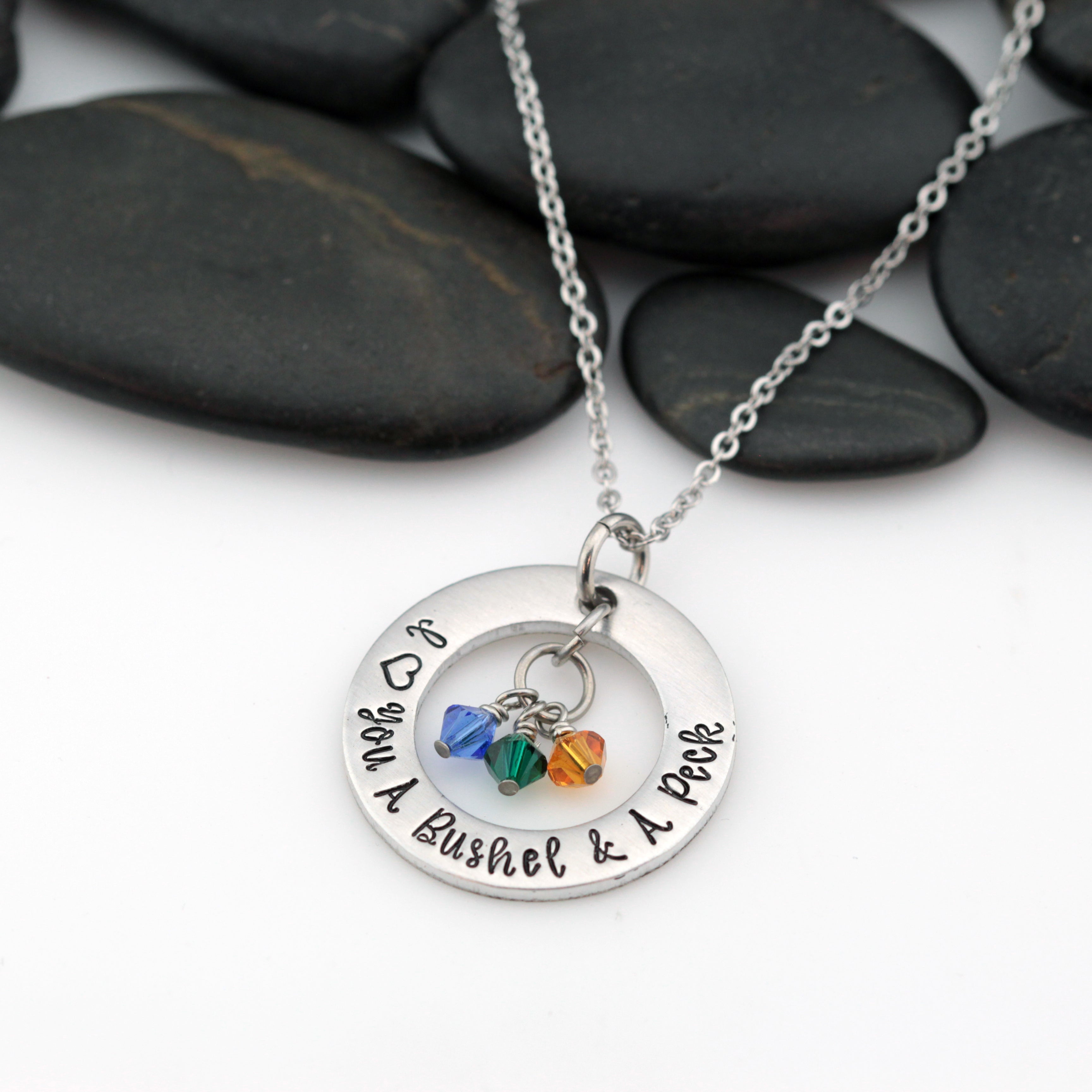 I love you a shop bushel and a peck necklace